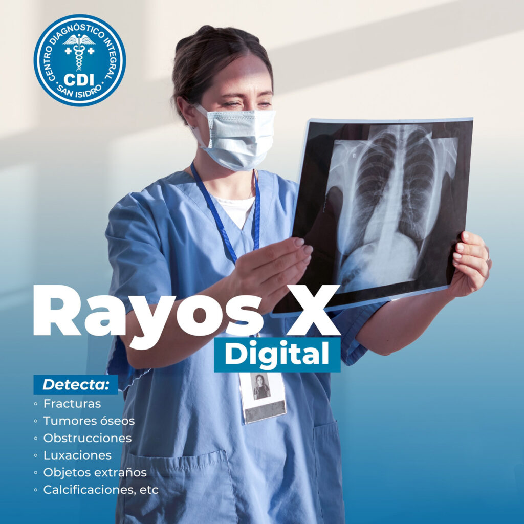 Los Rayos X Digital permiten observar la forma de la columna vertebral, descartar malestares alrededor de la espina dorsal y de cualquier parte del cuerpo.